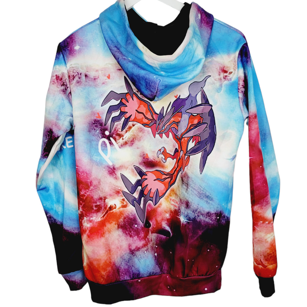 Linzi Yong.1981 Pokemikke Yveltal Hoodie - Size M - Picture 2 of 9